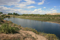 The Green River near LaBarge. View looking northeast. Photo by Dawn Ballou, Pinedale Online!