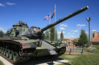 Tank in the memorial park near the LaBarge Town Hall. Photo by Dawn Ballou, Pinedale Online!