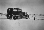 Delivering mail to Bondurant in 1935